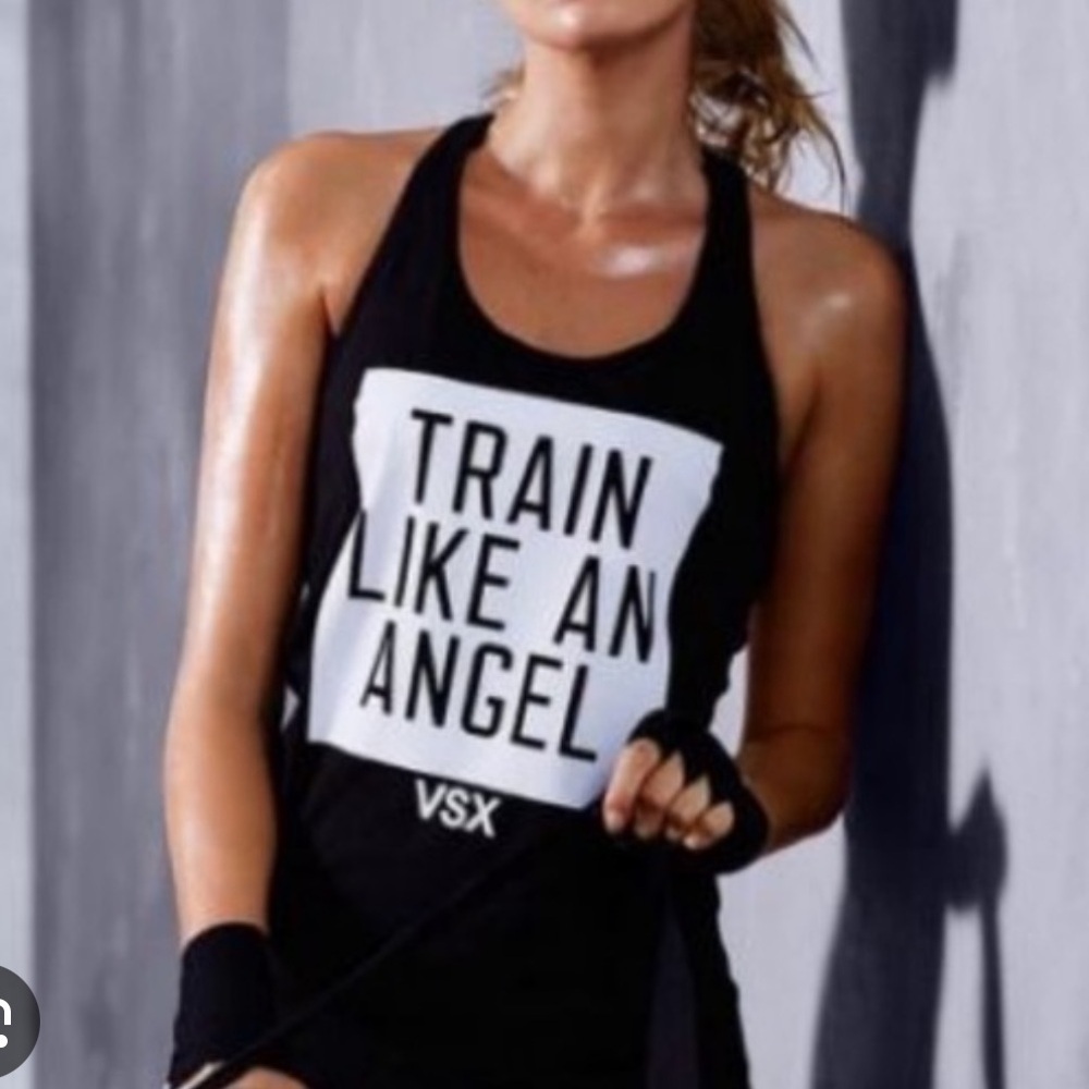 Victoria's Secret Women’s Black Graphic Sleeveless Tank - Picture 4 of 4